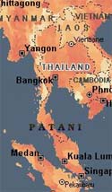 Carte localisant le Pattani.
