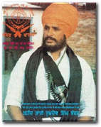 Jathedar Sukhdev Singh Babbar, commandant en chef de Babbar Khalsa International, tombé sous les balles indiennes en 1992.