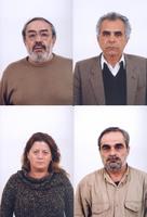 Les quatre membres présumés de l'ELA arrêtés ces derniers jours par la police grecque.